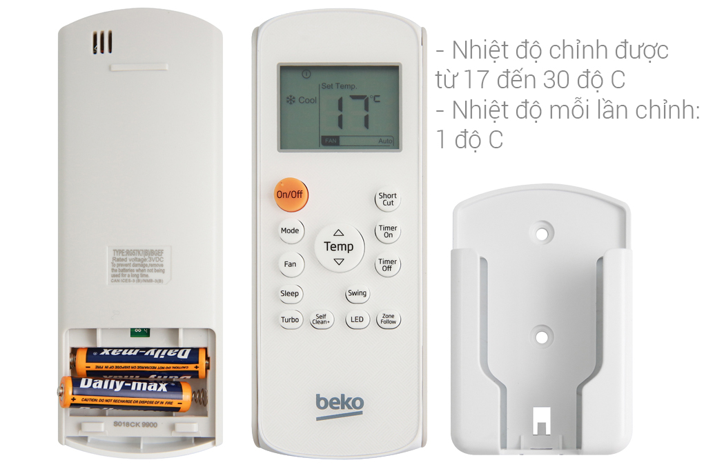 Máy lạnh Beko 1 HP RSSC09CV (Bản Tiêu Chuẩn)