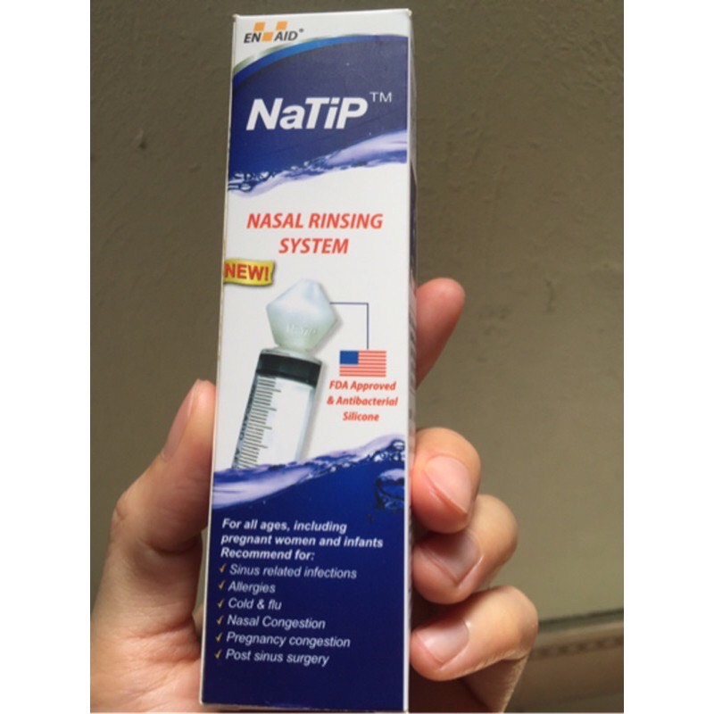 Bộ Dụng Cụ Rửa Mũi NATIP - Xi Lanh 10ml