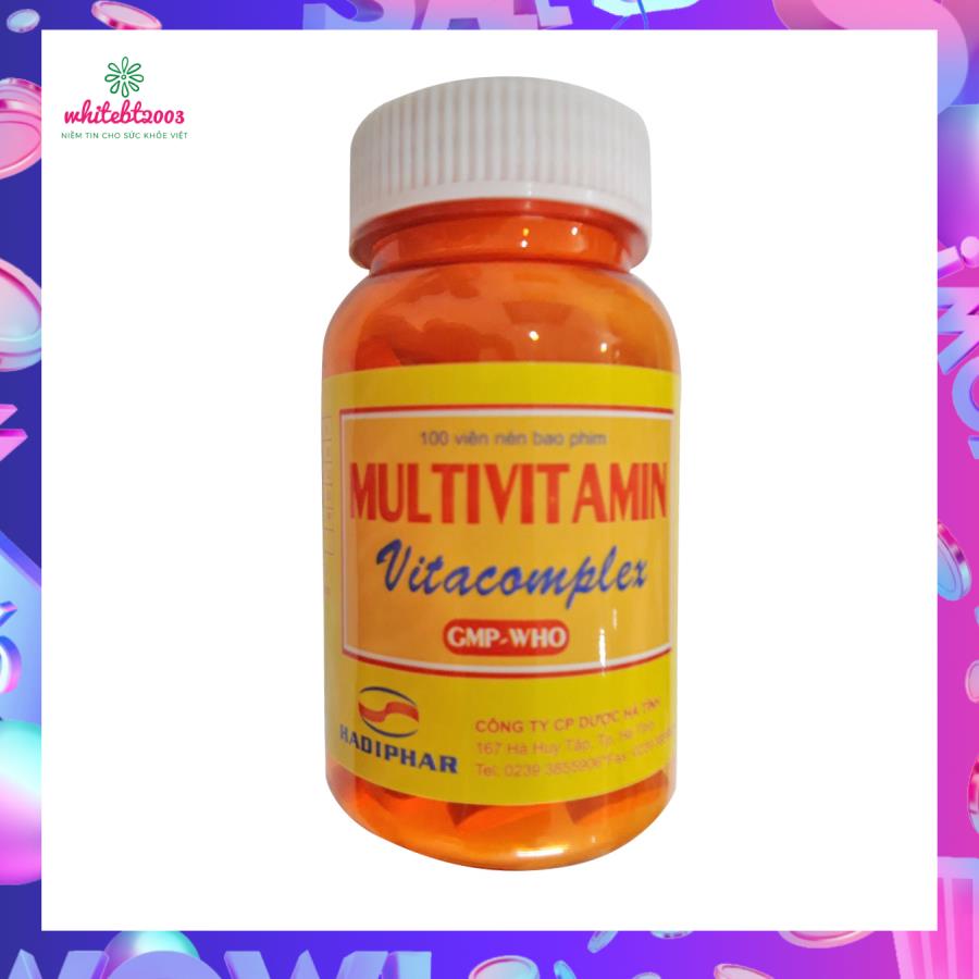Viên uống bổ sung Multivitamin Lọ 100 viên