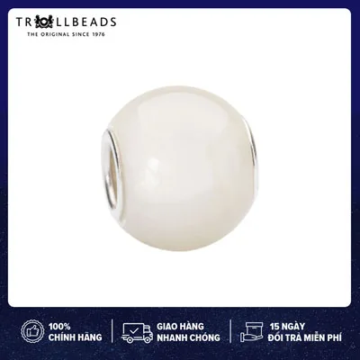TROLLBEADS-Round White Moonstone TSTBE-00017
