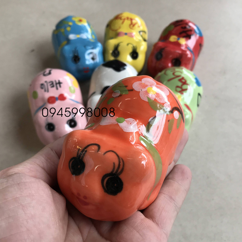 Heo đất mini sứ Bát Tràng siêu cute chỉ bằng nắm tay