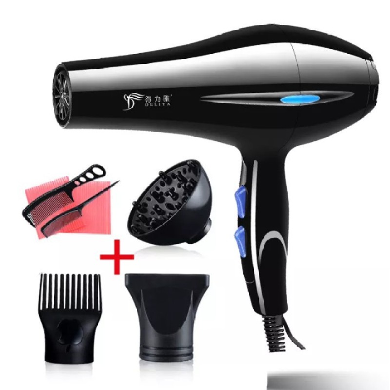 Máy Sấy Tóc Hai Chiều Nóng Lạnh Deliya Công Suất Khủng 2200W Với 2 Mức Điều Chỉnh Nhiệt Và Tốc Độ Tiện Lợi