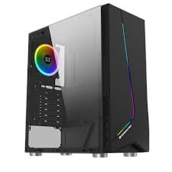 Vỏ máy tính Xigmatek EROS - ATX, Dải led RGB, Mặt hông kính cường lực - ( chưa có fan quạt sau)