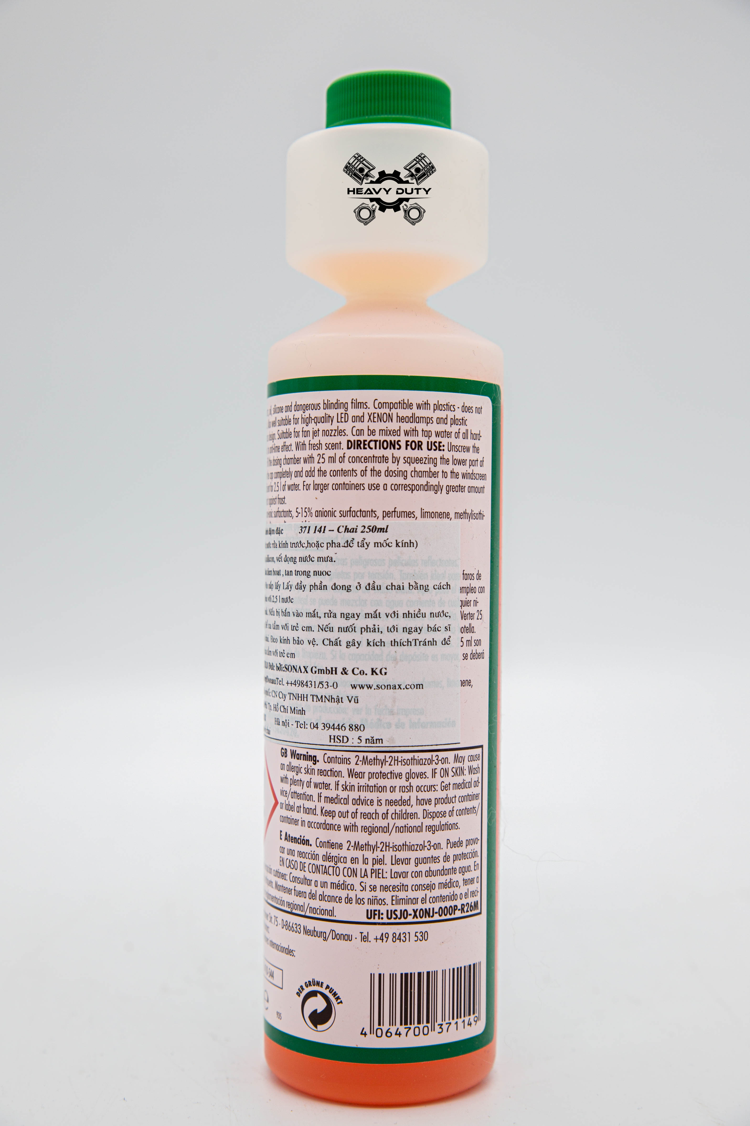 Nước rửa kính pha tỉ lệ 1:100 -  SONAX Clear View 1:100 Concentrate