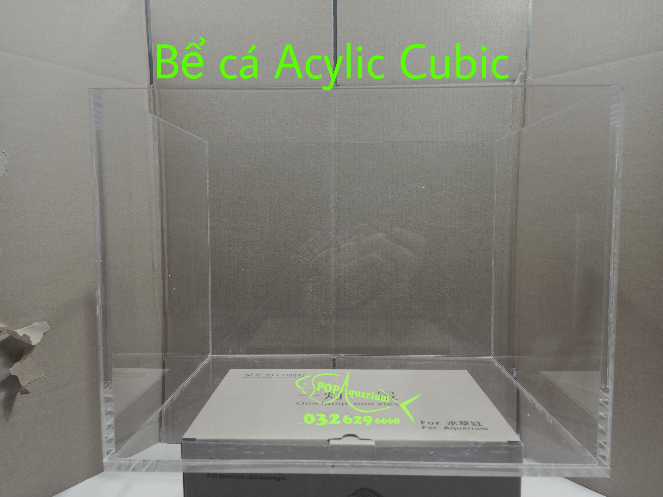 bể cá acylic - cubic 25cm