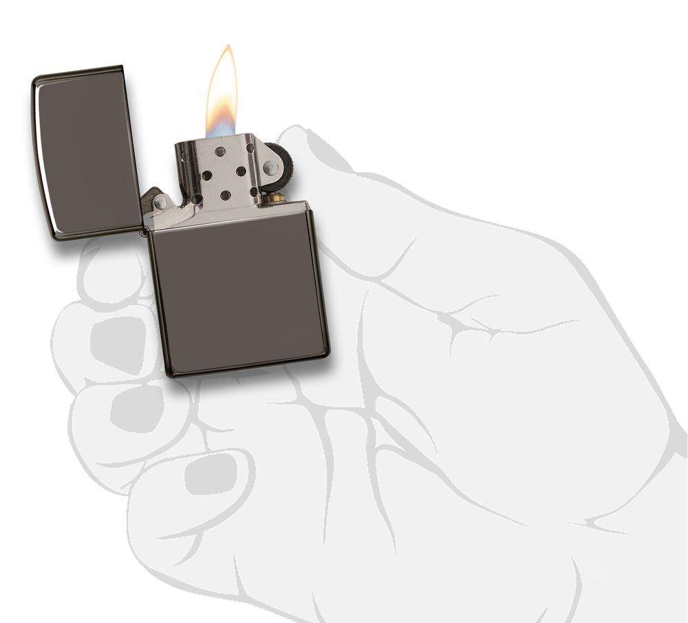 Zippo 150 - Bật Lửa Zippo Black Ice (Dark Chrome) 150