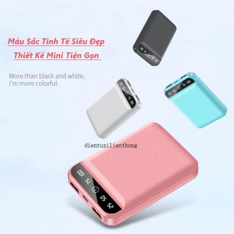 Giá Sạc Dự Phòng Mini Siêu Dễ Thương Hỗ Trợ Sạc Nhanh Sạc An Toàn - Tiện Gọn Dung Lượng Pin Nhiều Bảo Hành 1 Năm
