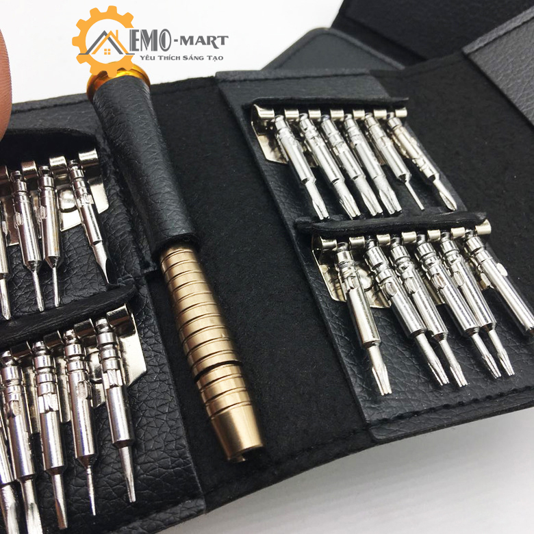 [FreeshipMAX] Bộ tô vít ví da 25 trong 1