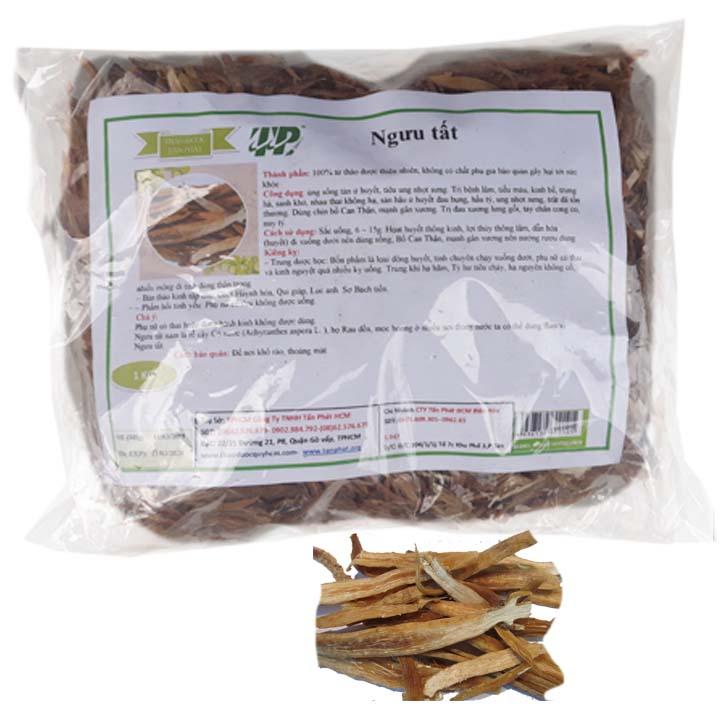 Ngưu tất khô Tấn Phát 1kg, Rễ cây cỏ xước khô