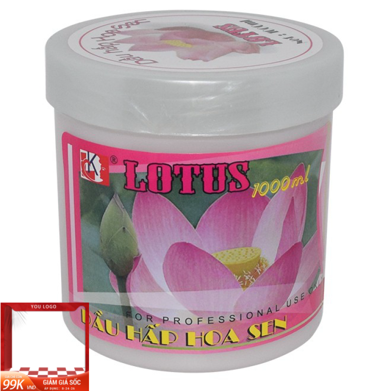 [HCM]Kem ủ tóc Hoa Sen Lotus 1000ml