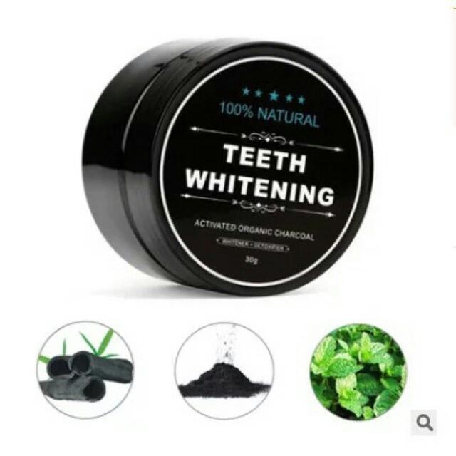Bột tẩy trắng răng than tre Teeth Whitening 30gr