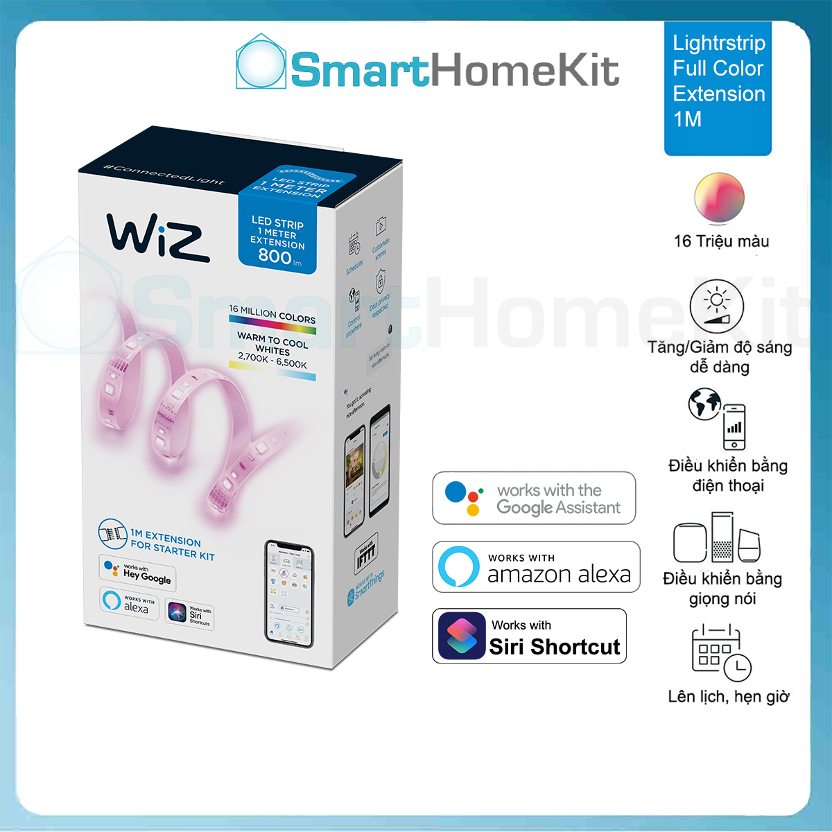 Philips WiZ Lightstrip Extension 1m Full 16 Million Color