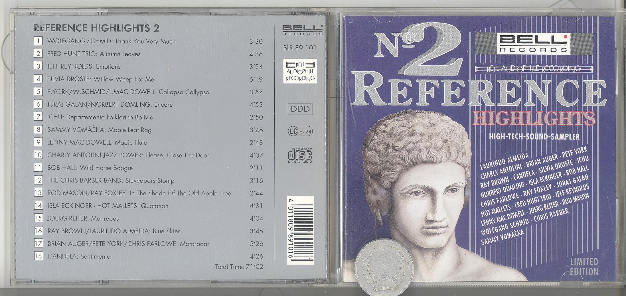 stereomate - Đĩa nhạc - CD gốc: Reference Highlights Vol. 2 [Bell Audiophile Recording] 