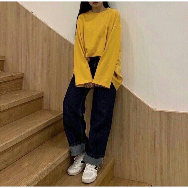 [HCM]ÁO SWEATER BASIC TAY DÀI - ÁO UNISEX TRƠN HOT NHIỀU MÀU