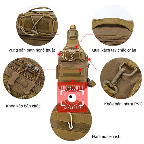 Balo đeo chéo lớn phong cách quân đội Cool Walker 22