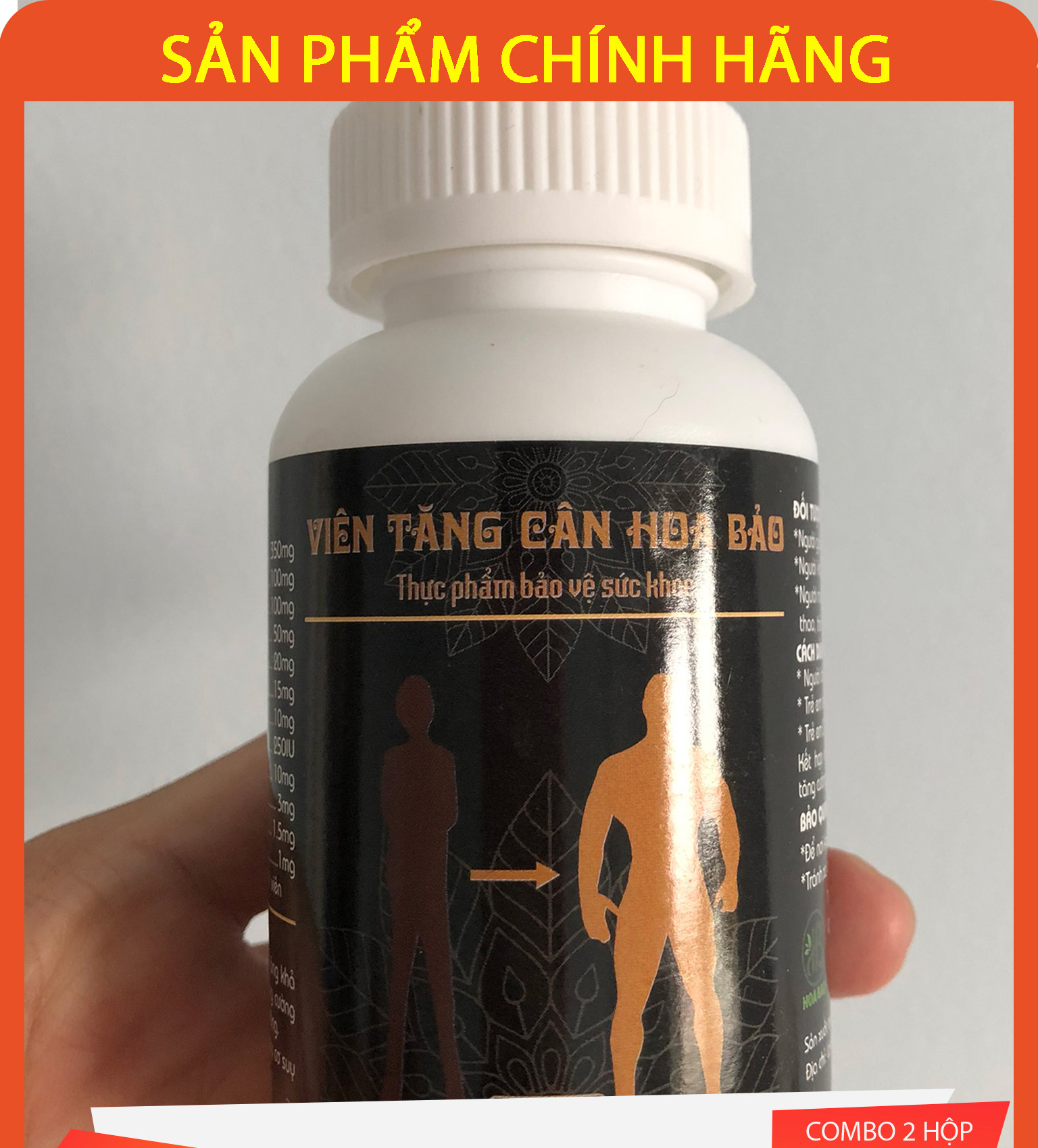 [HCM][combo 2 hộp] Viên tăng cân Hoa Bảo