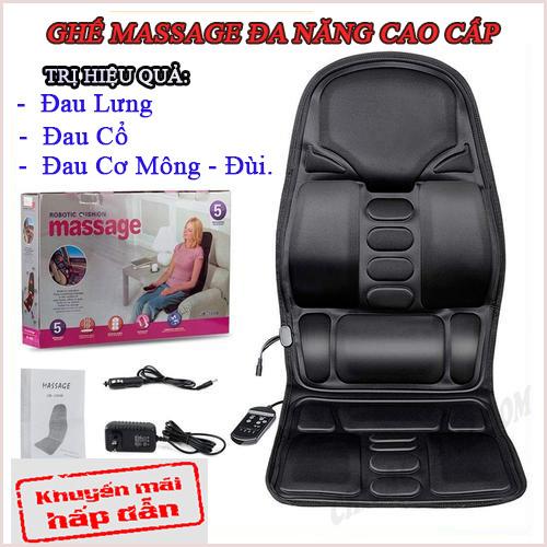  Nệm  Đệm  massage toàn thân Elip - Ghế Mát Xa Đa Năng Toàn Thân giảm stress lưu thông khí huyết giảm đau nhức toàn cơ thể 