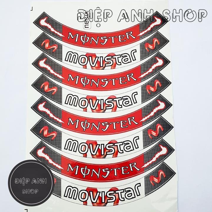 Tem vành bản to MONSTER - MS041 - Tem dán vành