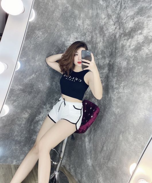 [HCM]Áo thun in 3 lỗ croptop