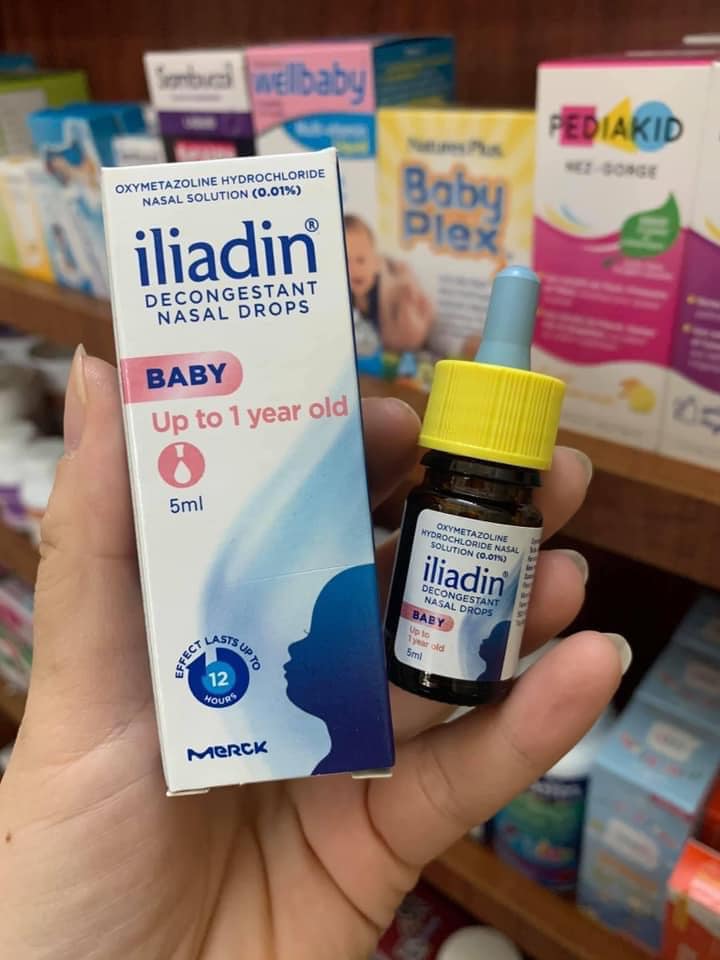 Nhỏ mũi Iliadin Singapore cho trẻ dưới 1 tuổi