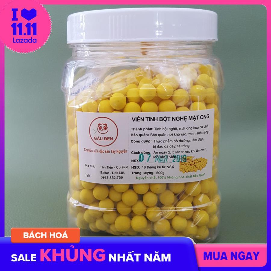 Viên tinh bột nghệ mật ong Đăk Lăk  - 500g