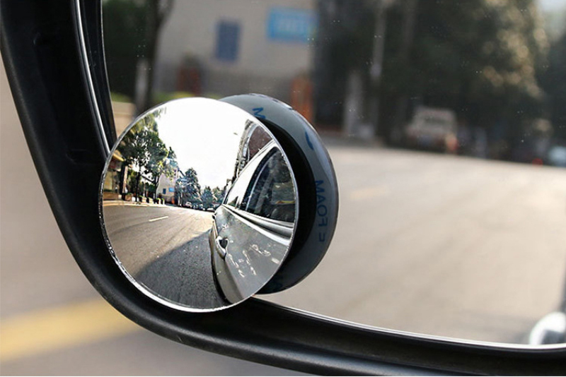 Cặp Gương cầu lồi 360 xóa điểm mù 5cm KHÔNG VIỀN gắn kính chiếu hậu ô tô, xe máy không viền kiếng 2 gương