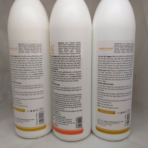 [HCM]Dung dịch trợ nhuộm OXY Beauty Plus 1000ml ( 3% 6% 9% 12% )