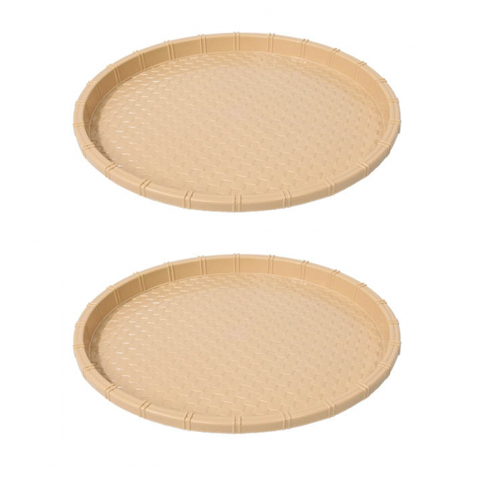 Combo 2 Mẹt Bún Nhựa Giả Mây Song Long 2844 - Nhỏ