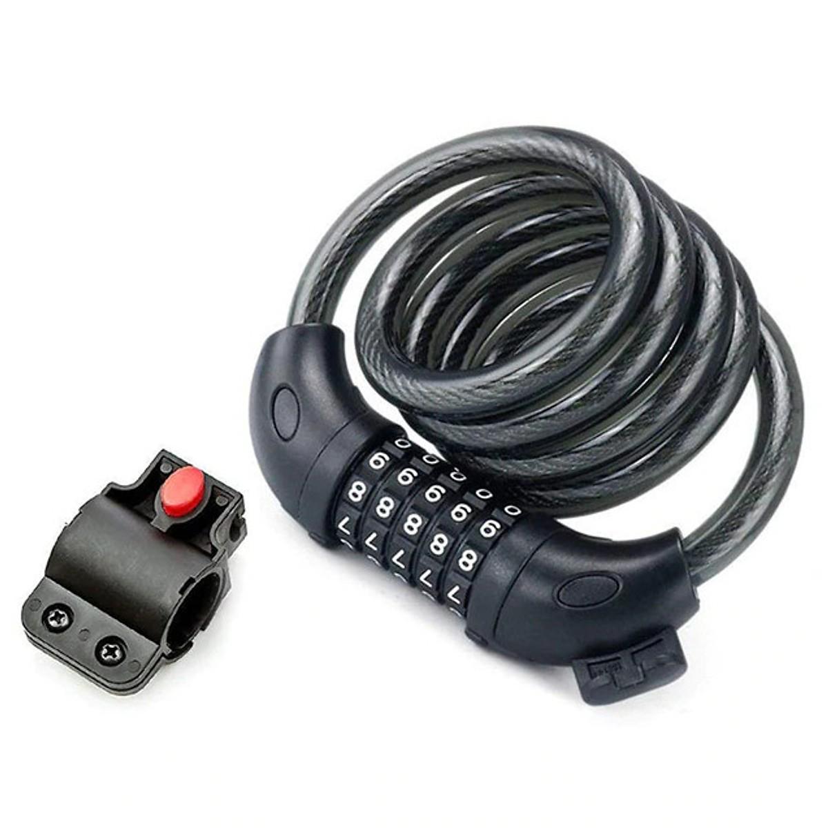 Khóa dây xe đạp bảo mật 5 số