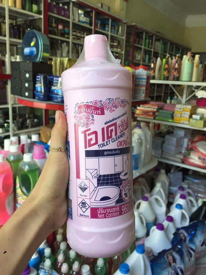 [HCM]Nước Tẩy Toilet OKAY PINK Hàng Thái Lan 960ml