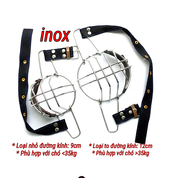 Rọ mõm chó inox size to
