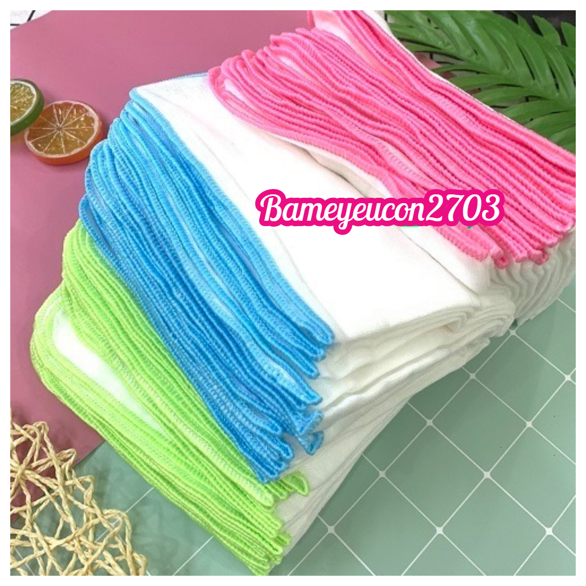 Set 10 khăn sữa Mipbi 4 lớp