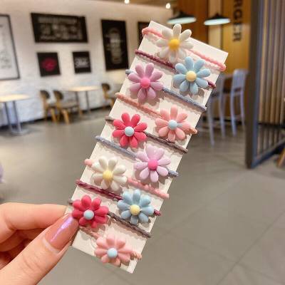 Set 10 dây cột tóc cho bé siêu cute mẫu ngẫu nhiên