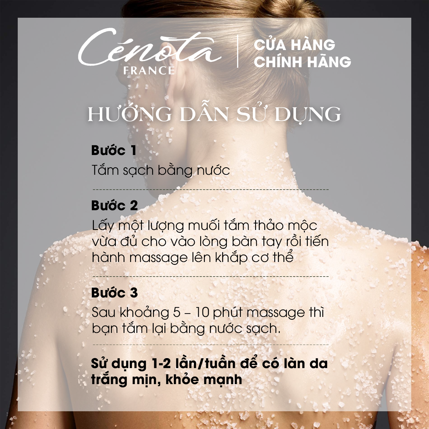 Muối tắm thảo dược Cénota Herba Bath Salt 100g