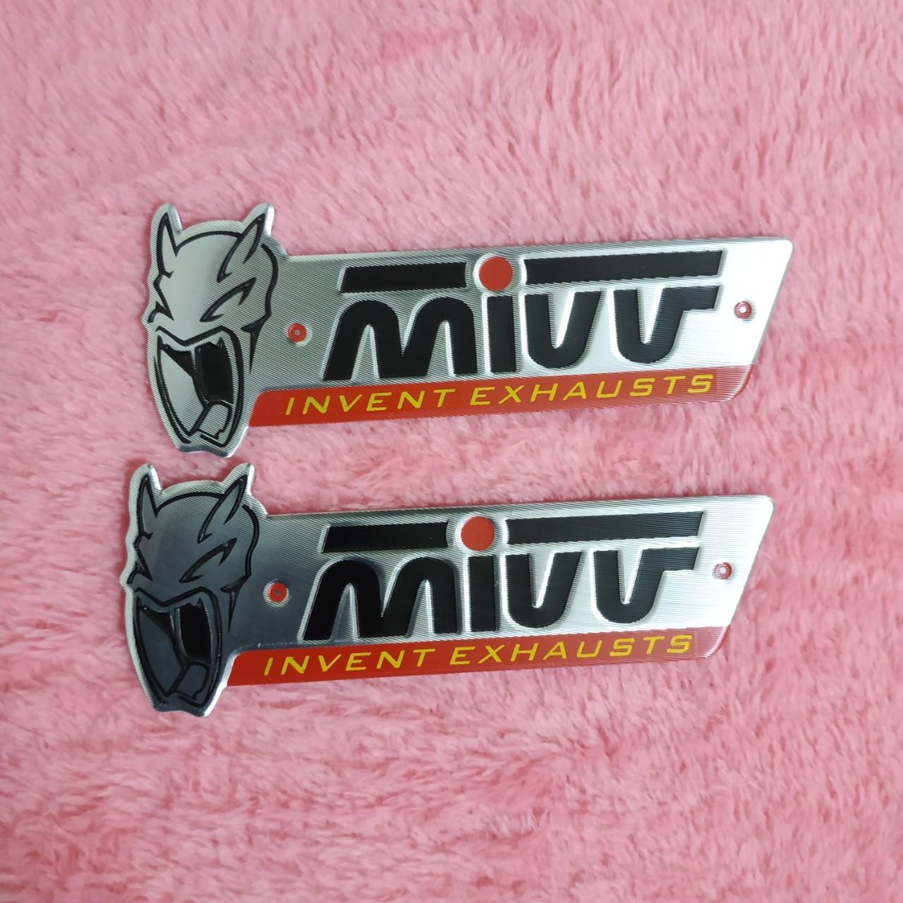 Tem nhôm dán Pô Mivv 10.4x4 cm