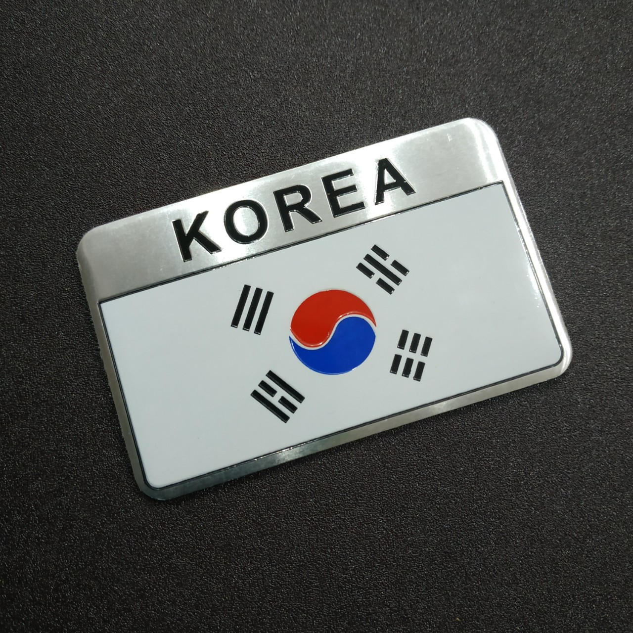 Tem nhôm dán xe hình cờ Hàn Quốc Korea