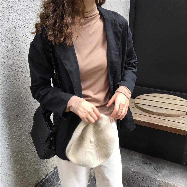 [HCM]ÁO THUN CỔ LỌ NỮ