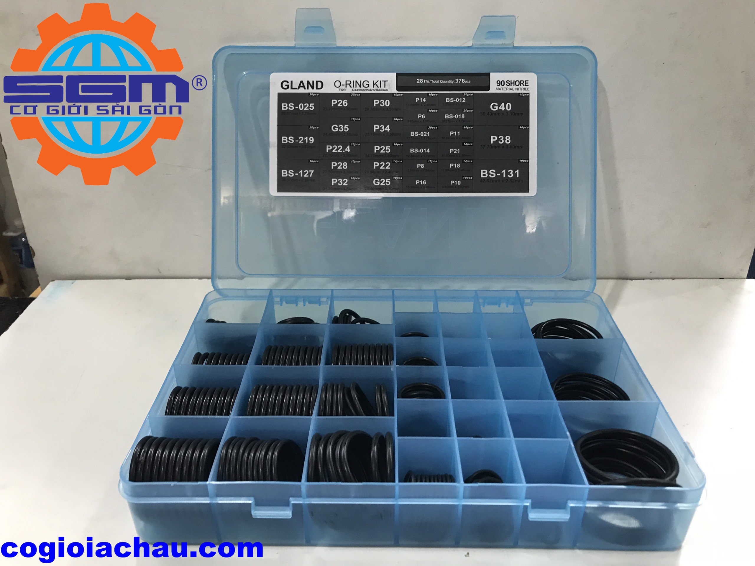 Bộ Oring kit For Daewoo Volvo Doosan ( Sin hộp)