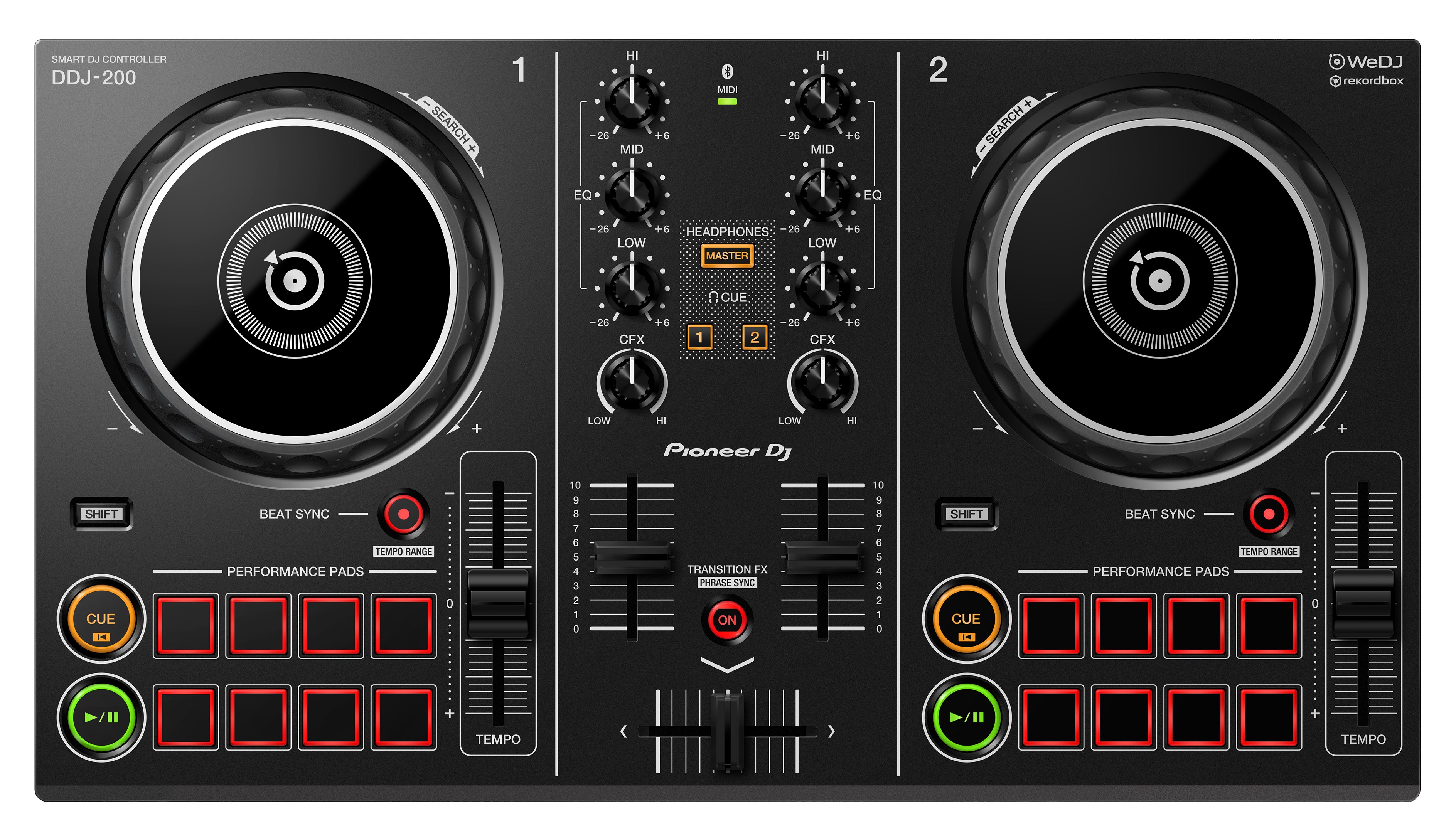 Bàn DJ Smart Controller DDJ-200 (Pioneer DJ) - Hàng Chính Hãng