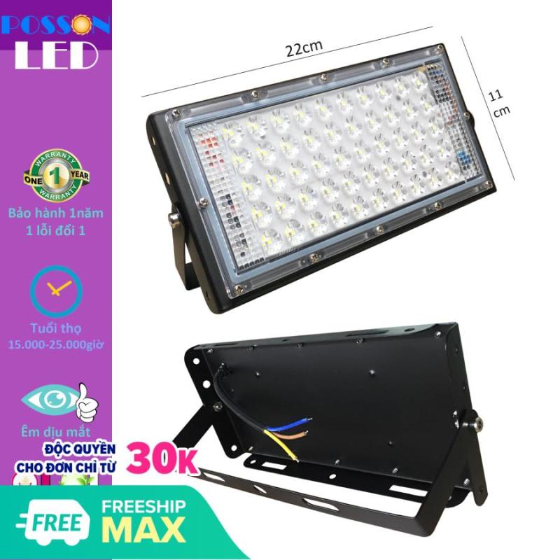 Đèn Led pha 50w siêu sáng flood far Led hạt 2835 IP65 kín chống nước Posson LF-H50x