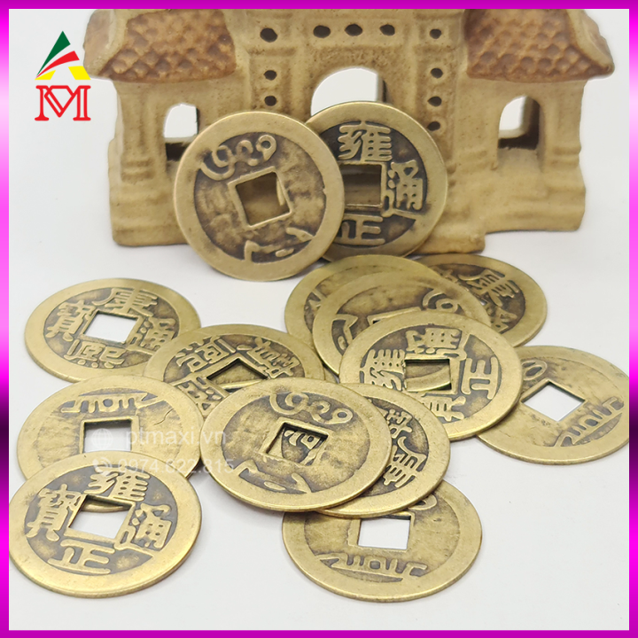 Combo 15 Đồng Tiền Xu Cổ Phong Thuỷ Trong Bộ Xu Ngũ Đế
