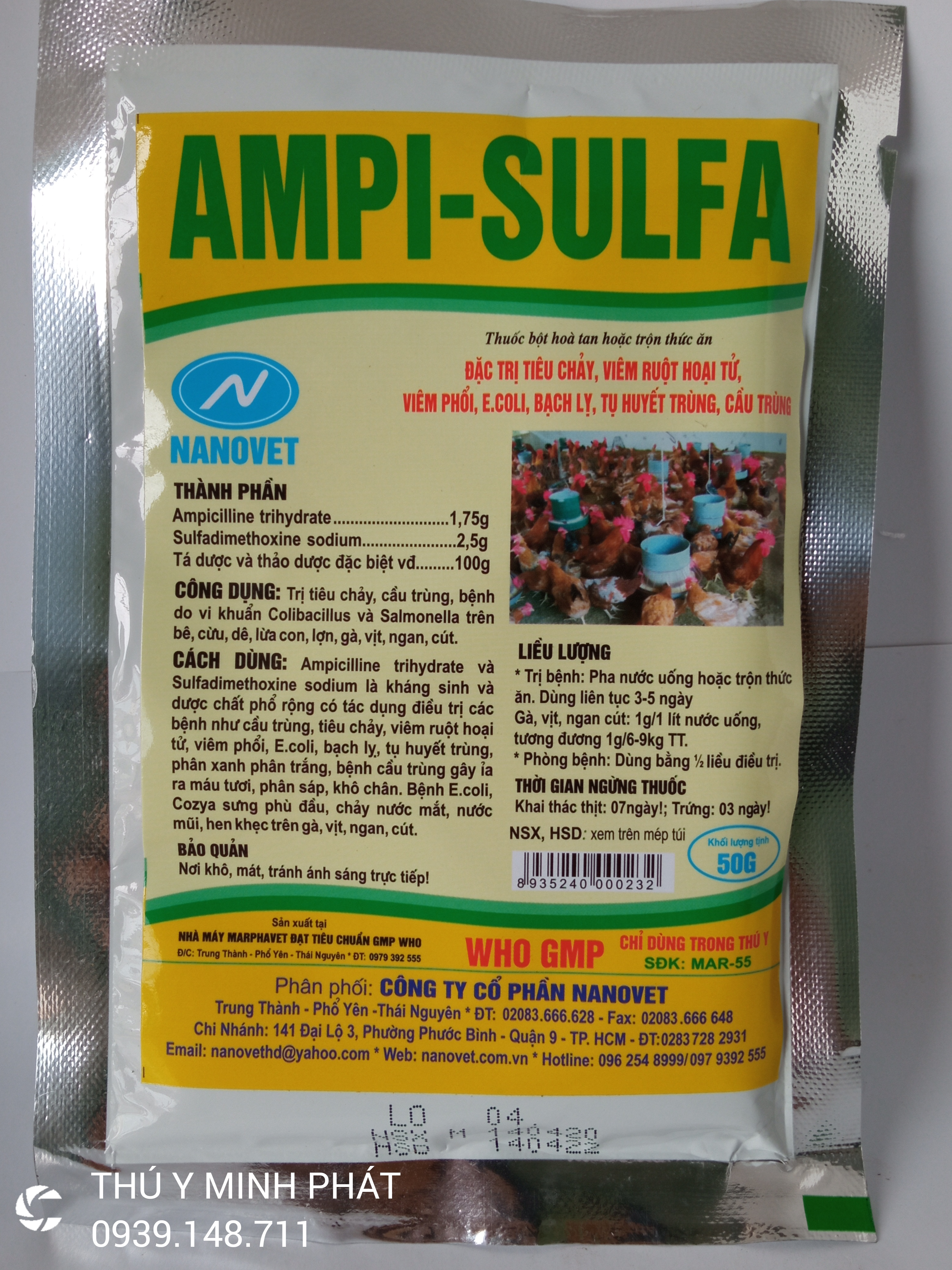 AMPI SULFA gói 50gr
