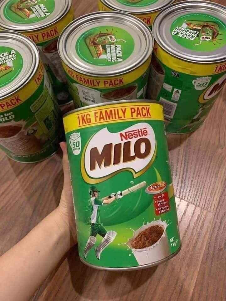 Sữa bột Milo Úc Nestle 1kg