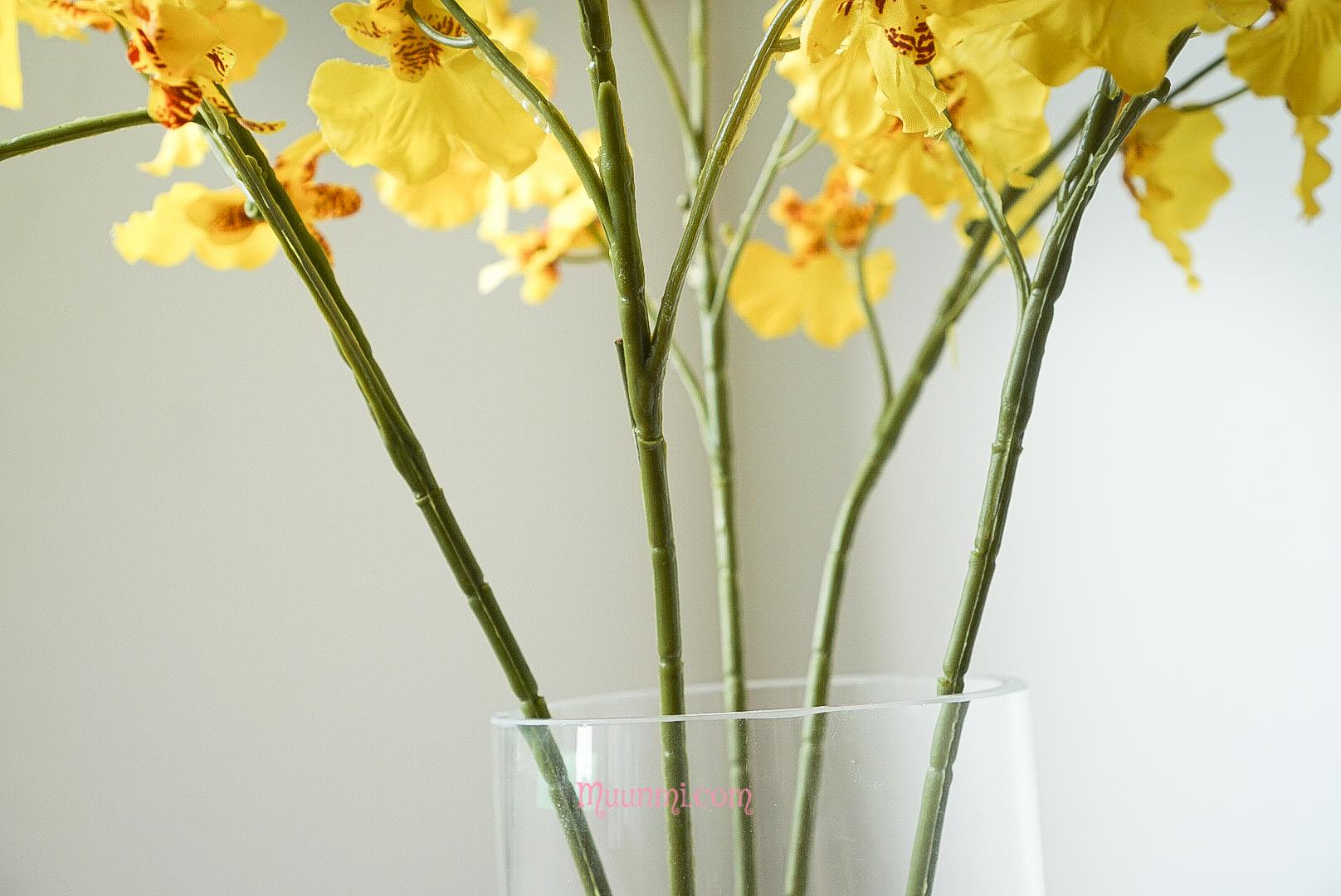 Hoa lụa | Lan vũ nữ  dài cành 95cm rất đẹp và sang