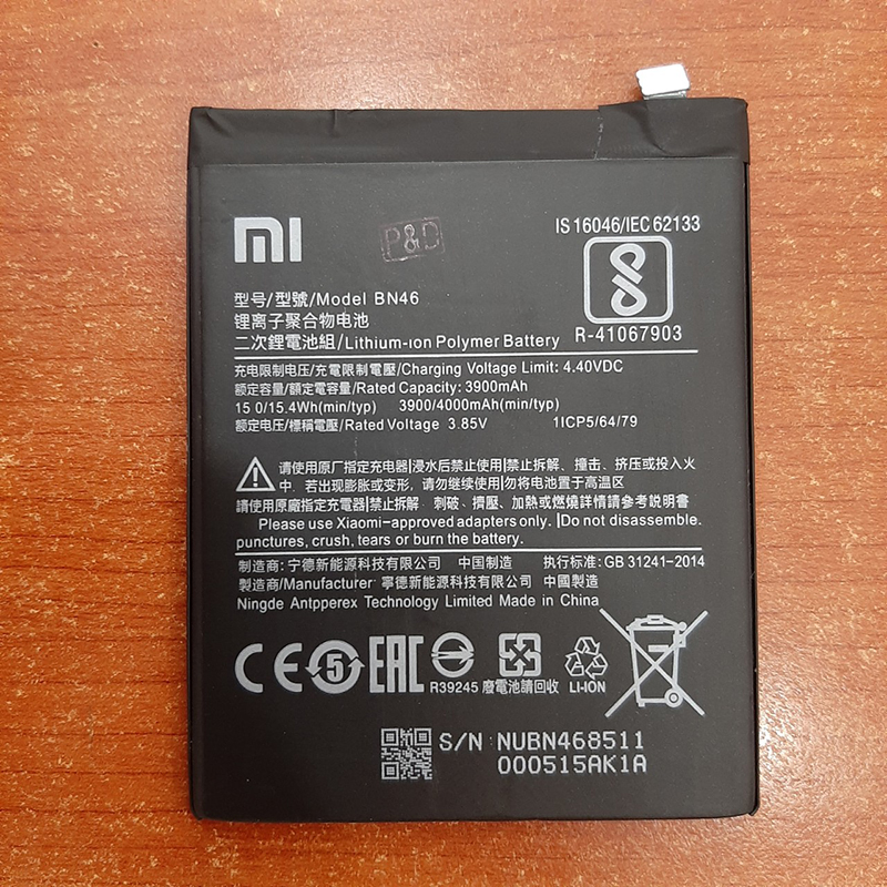 Pin điện thoại Xiaomi BN46 Zin
