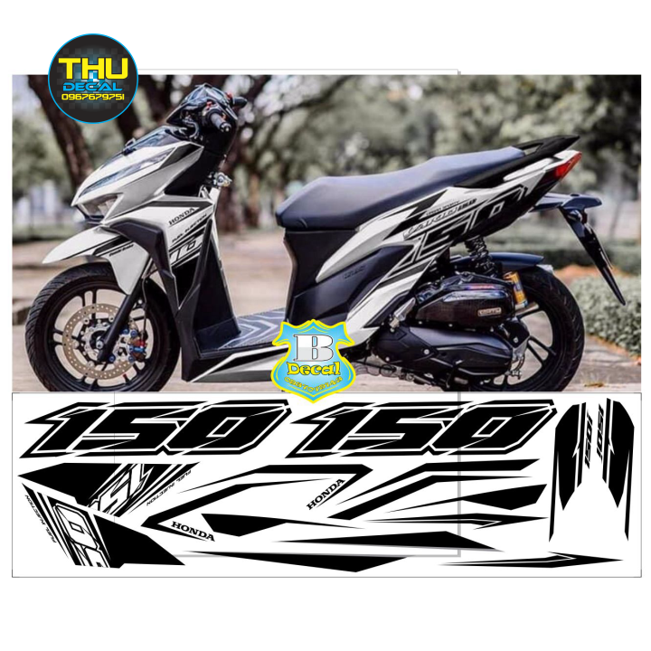 [ QUÍ KHÁCH VUI LÒNG MANG TEM RA TIỆM CHO THỢ DÁN] TEM RỜI dán cho xe vario 150 đen dán xe trắng