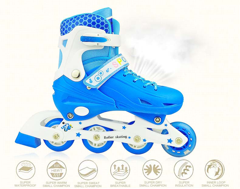 Giày patin người lớn, Giay Patin nguoi lon, form giày từ nhựa Plastic chắc chắn, lớp lót giày dày dặn, frame làm từ hợp kim Nhôm công nghệ CNC