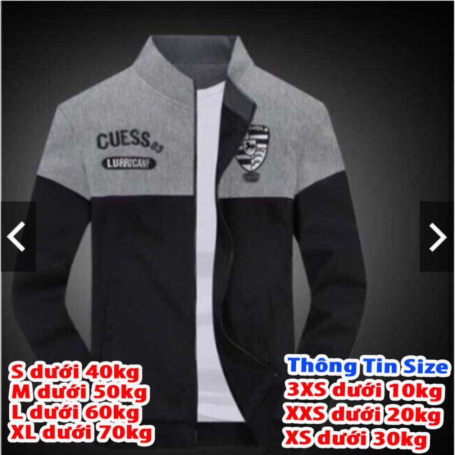 [HCM]Áo khoác thun nỉ nam nữ GUESS