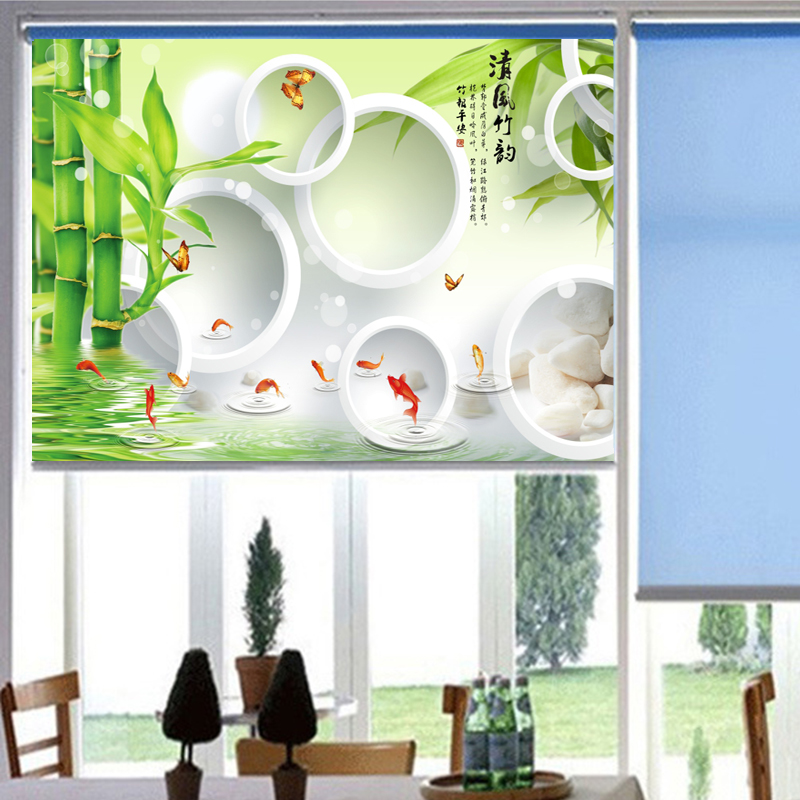 Rèm cuốn in tranh 3d mct-03 cao 1m6