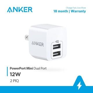 Sạc ANKER PowerPort Mini 2 cổng PowerIQ 12W thumbnail